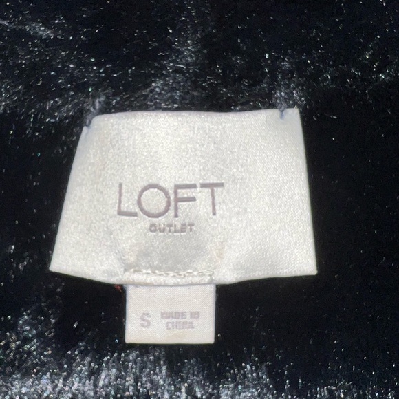 LOFT reversible shearling/suede vest black Sz S - Picture 8 of 13